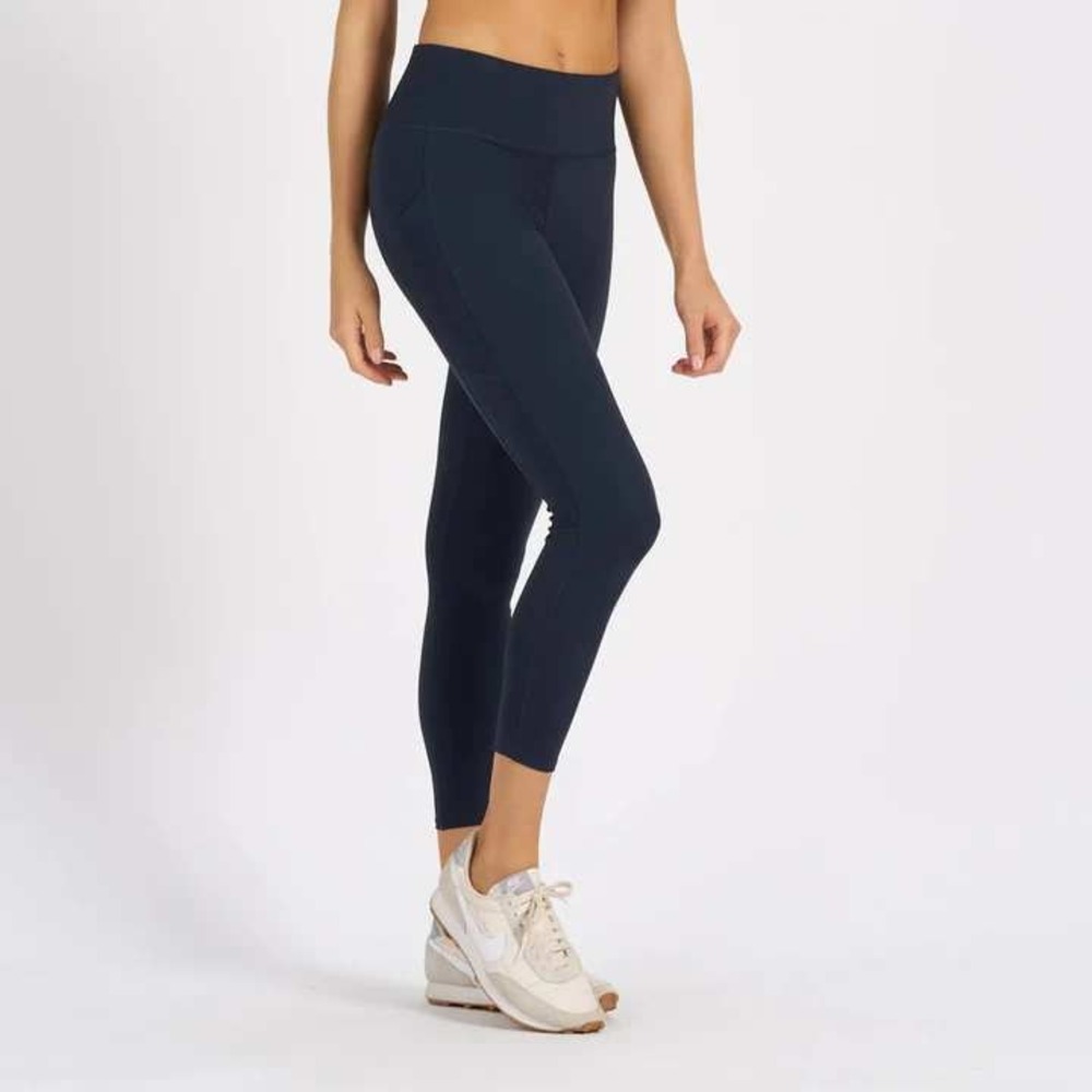 Vuori Stride Legging High Rise 7/8 Activewear VW429 Navy Blue Womens Large